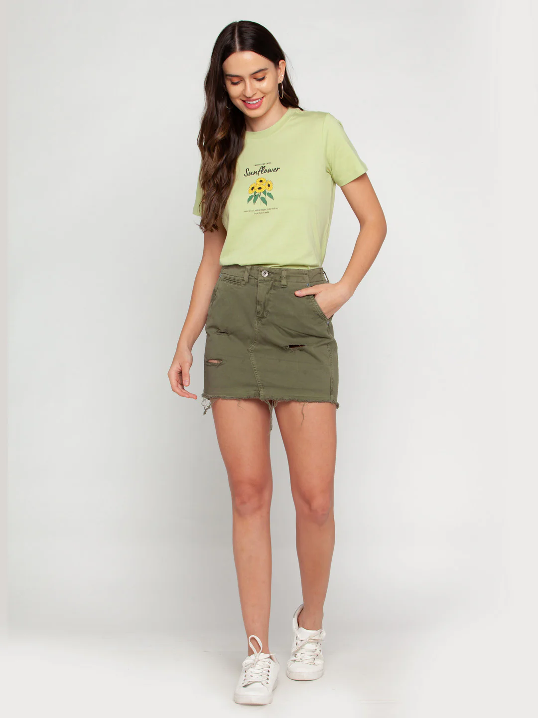 Green Printed T-Shirt