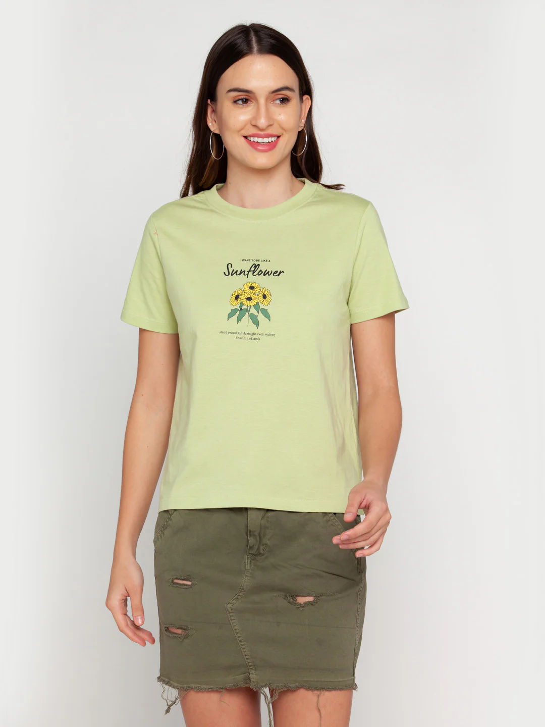 Green Printed T-Shirt - Image 2