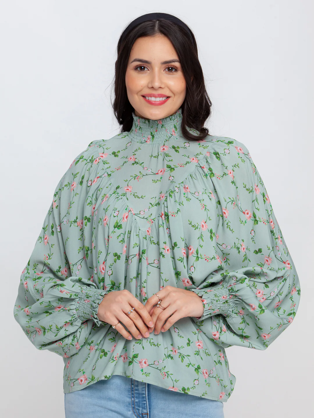 Green Printed Top - Image 2