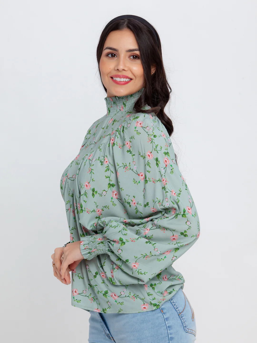 Green Printed Top - Image 3