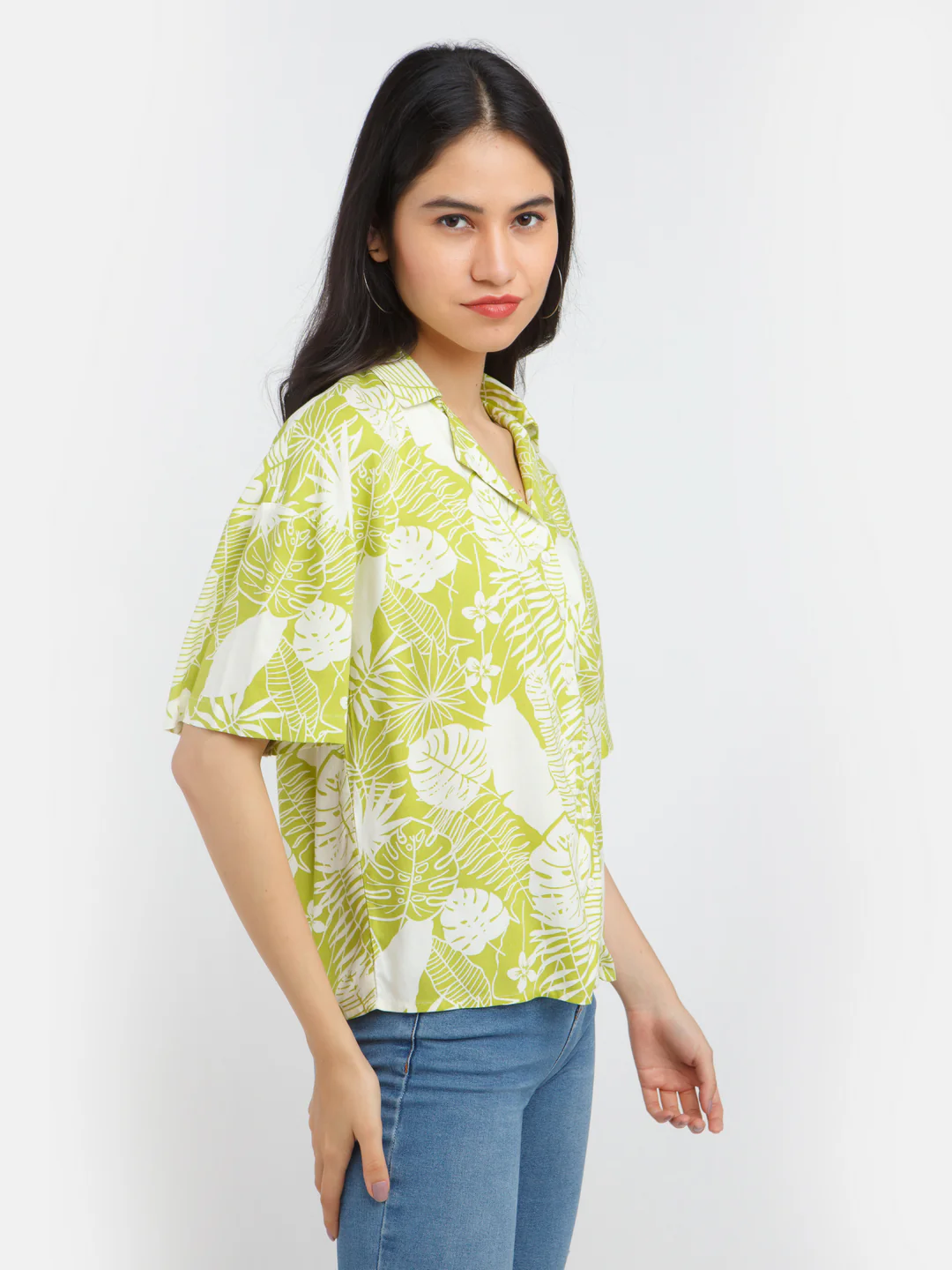 Green Printed shirt - Image 3