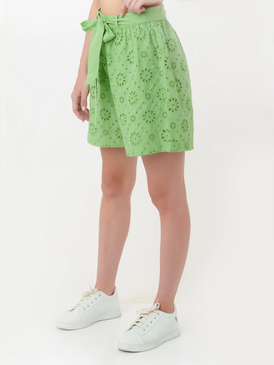 Green Schiffli Short Pant - Image 3