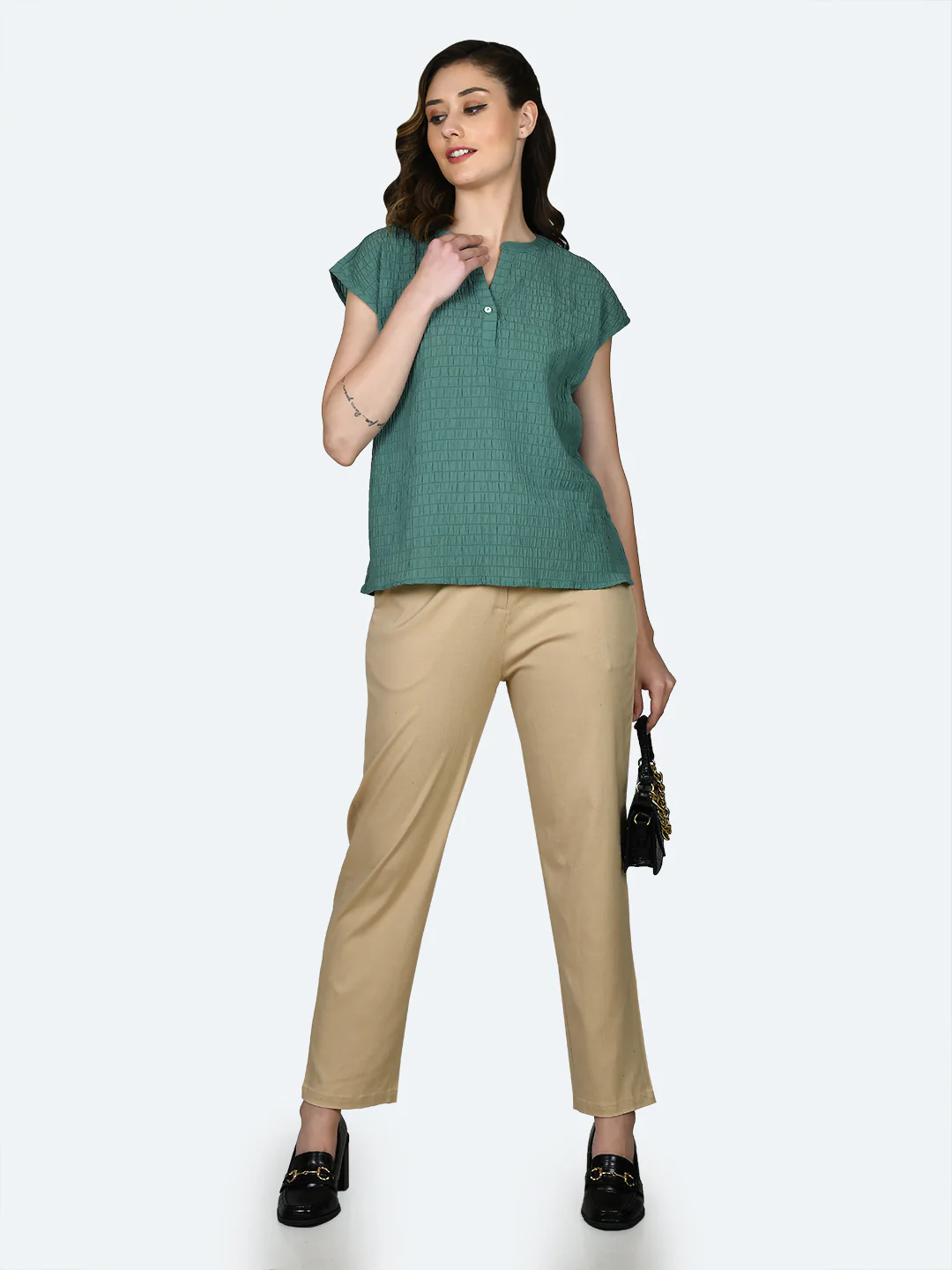 Green Self Design Top - Image 5