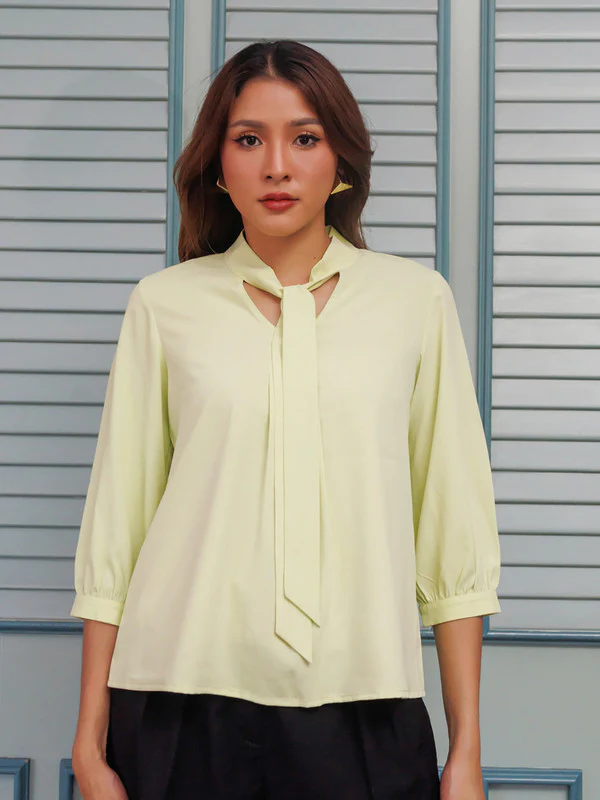 Green Solid Basic Top - Image 2