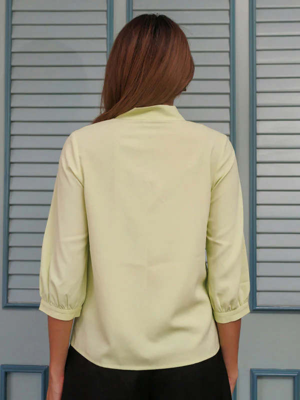 Green Solid Basic Top - Image 4