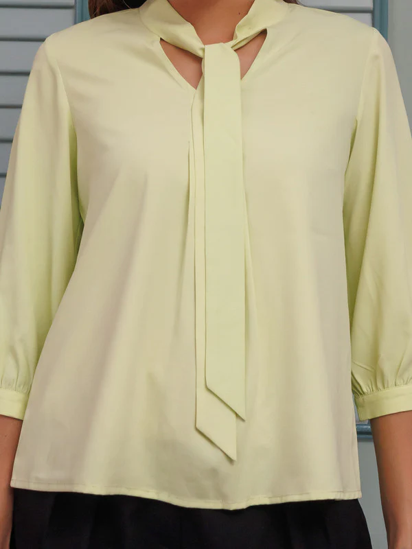 Green Solid Basic Top - Image 6