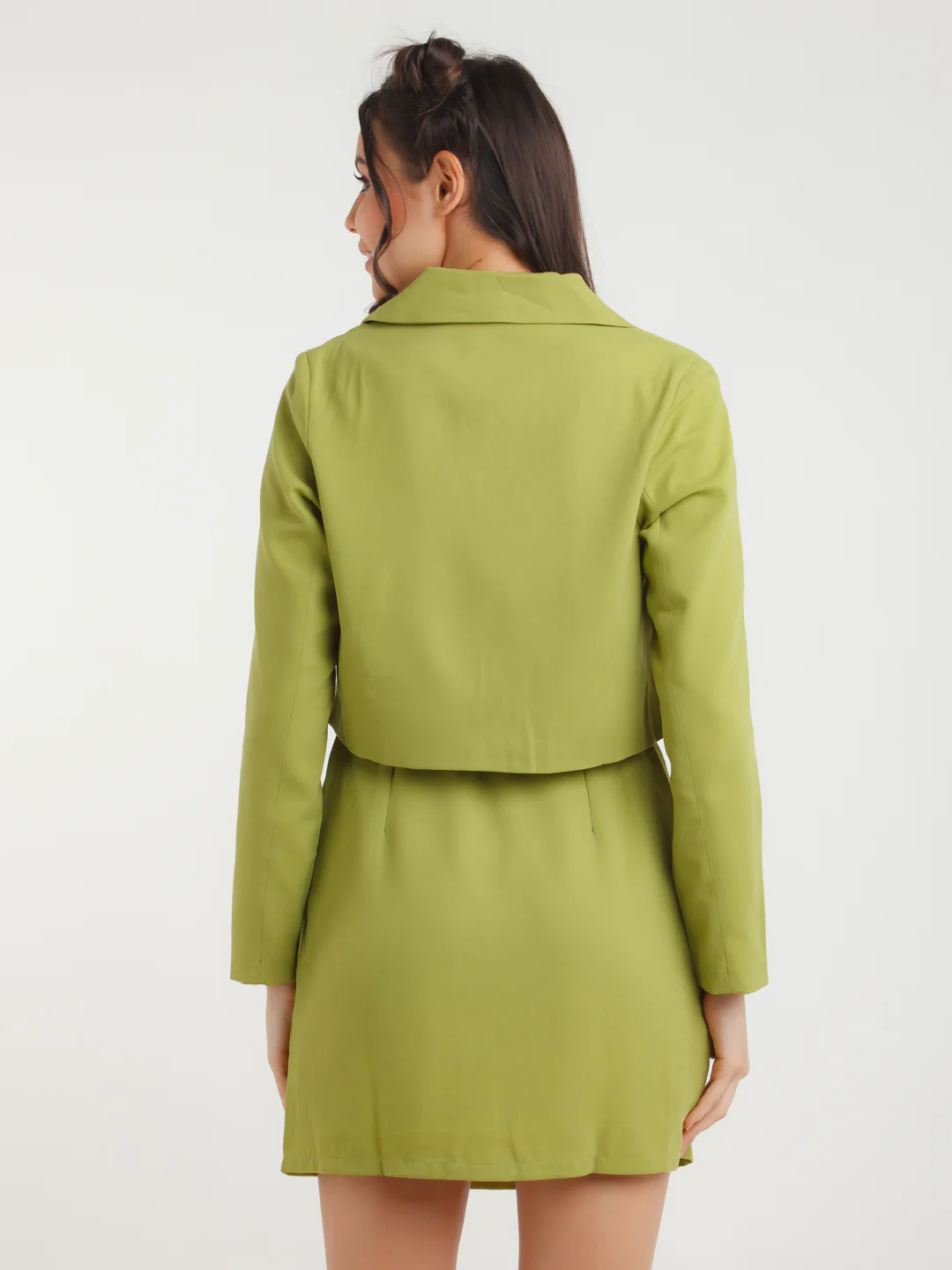Green Solid Co-ord Set - Image 5