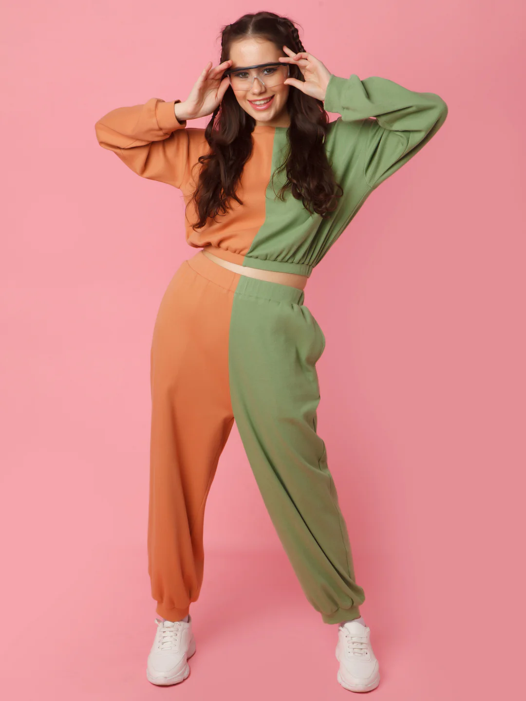Green Solid Elasticated Co-ord Set - Image 7