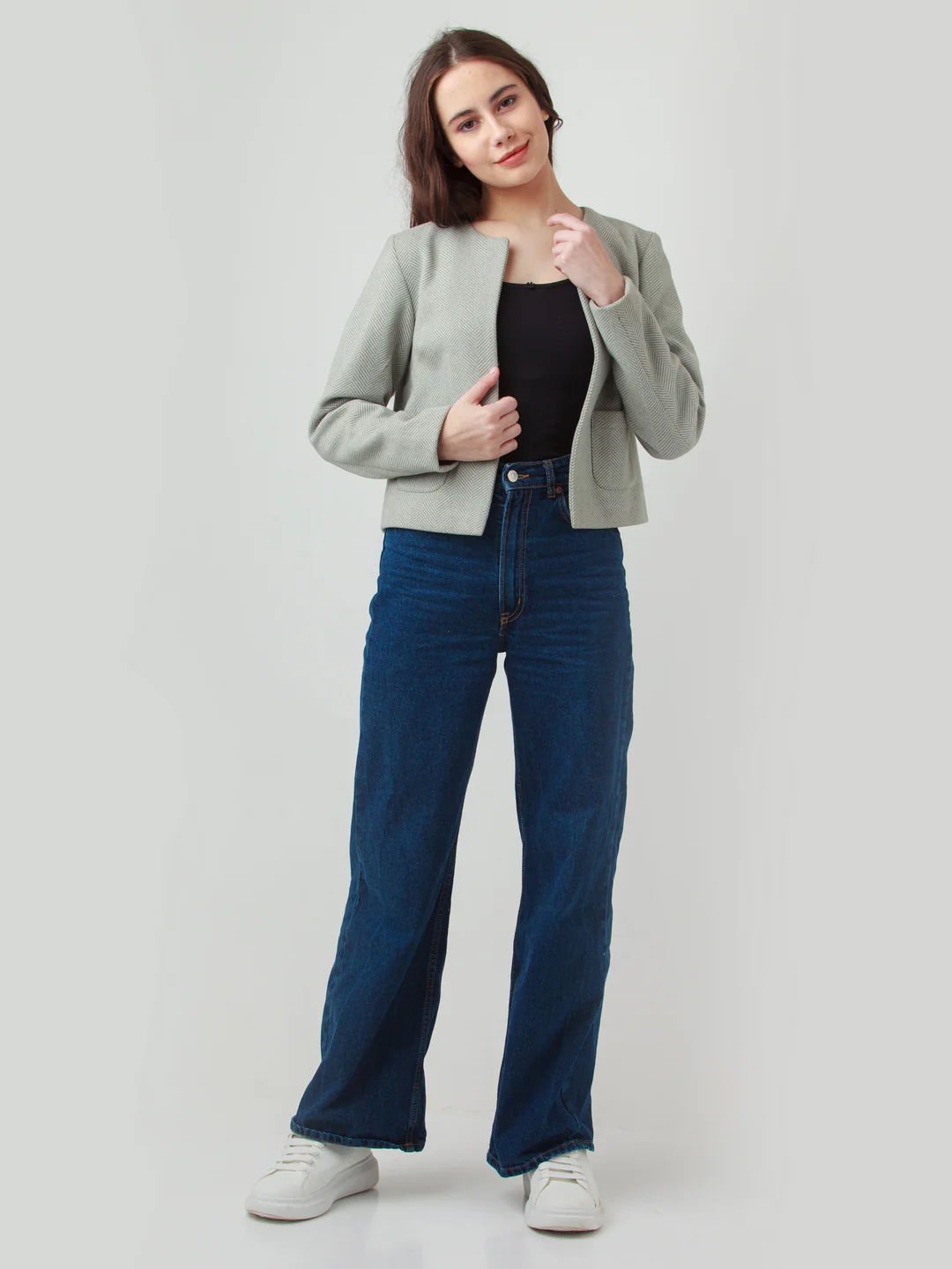 Green Solid Jacket - Image 5