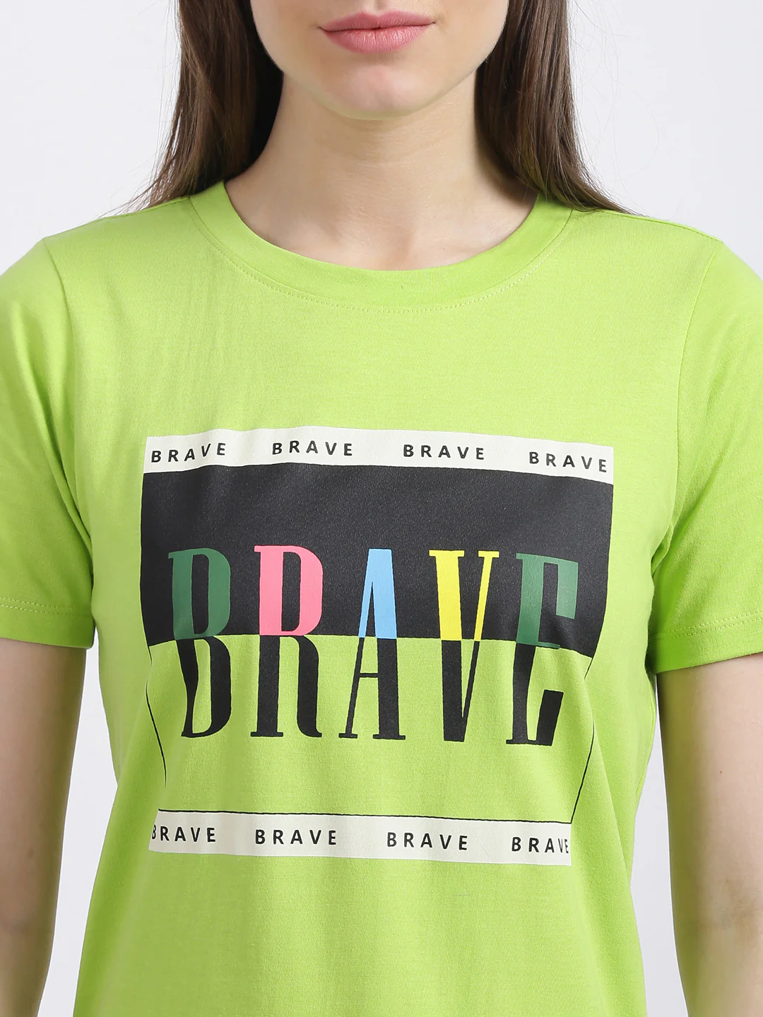 Green Solid Regular T-Shirt - Image 6