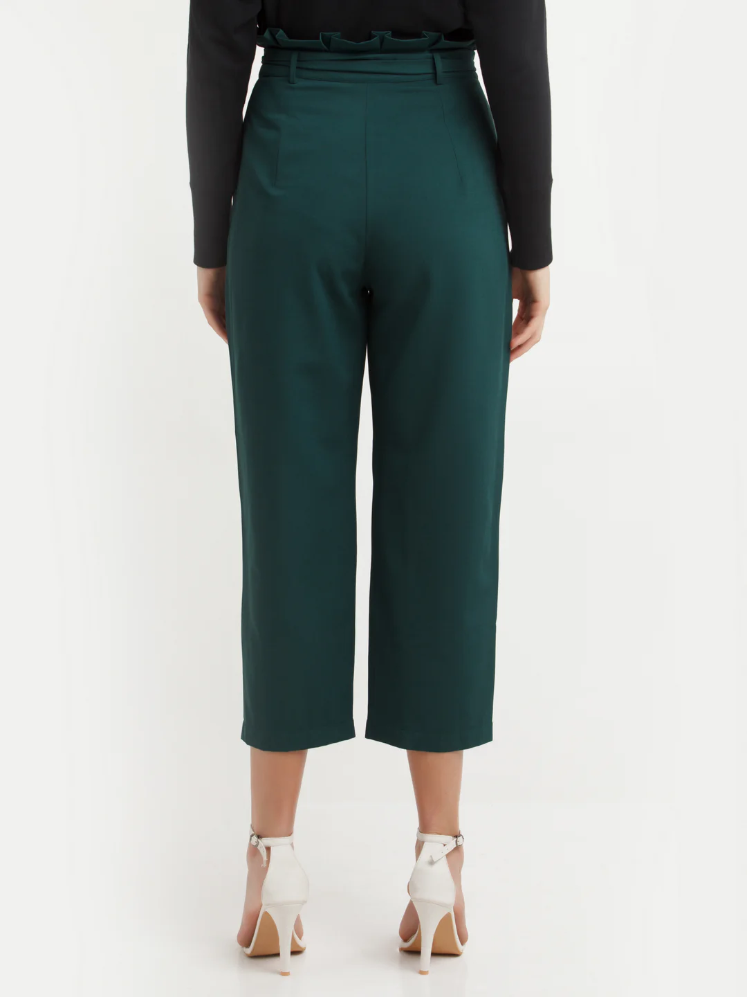 Green Solid Trouser - Image 4