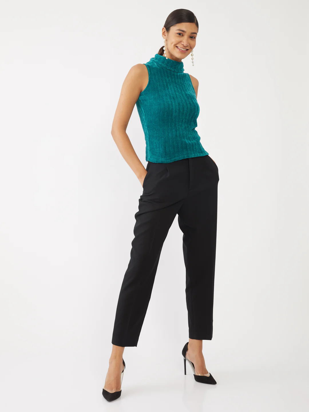 Green Textured Top - Image 3