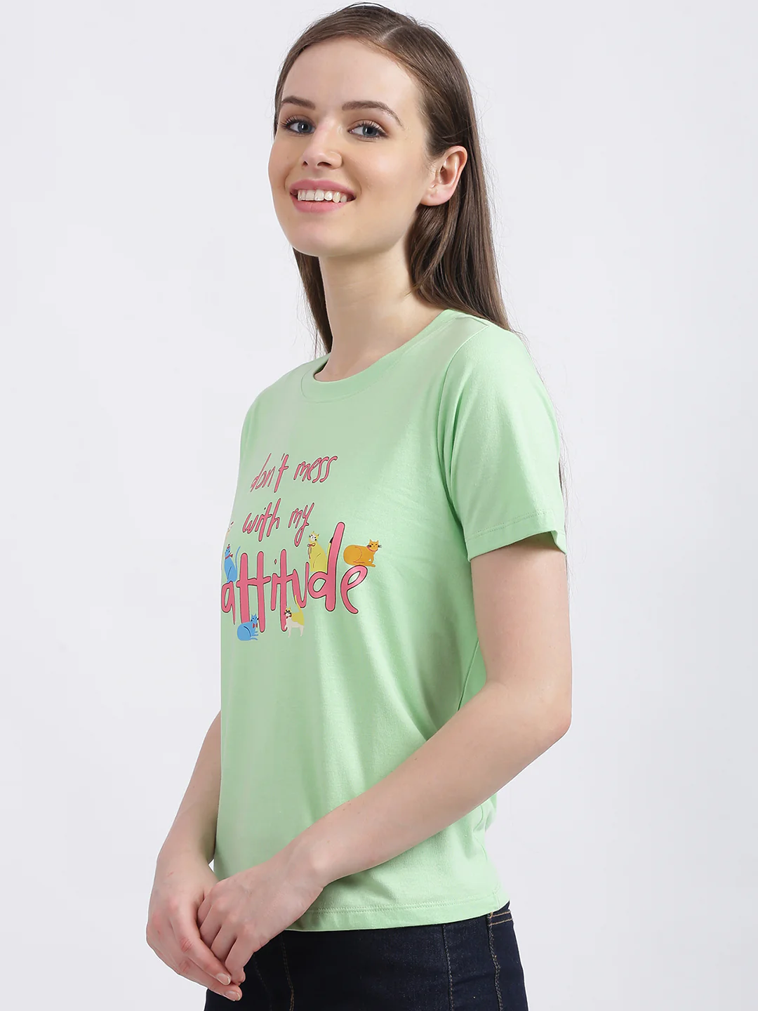Green Typographic T-Shirt - Image 3