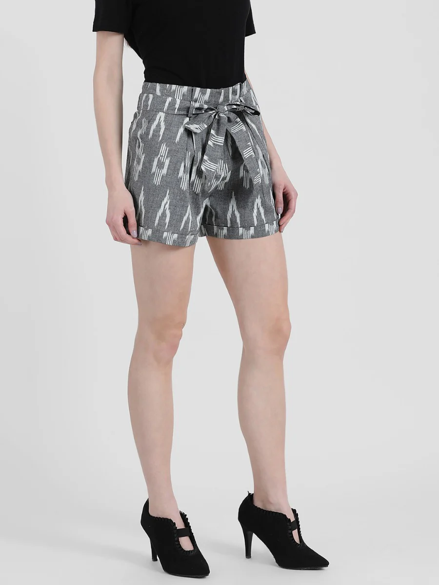 Grey Printed Short Pant - Image 4