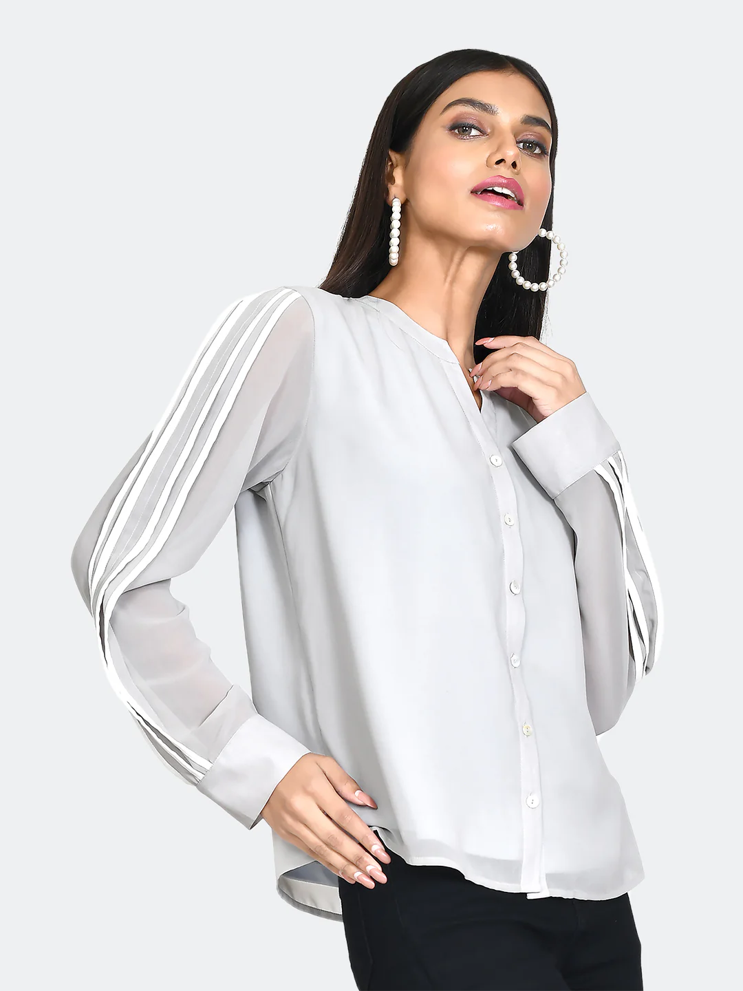 Grey Solid Top - Image 4