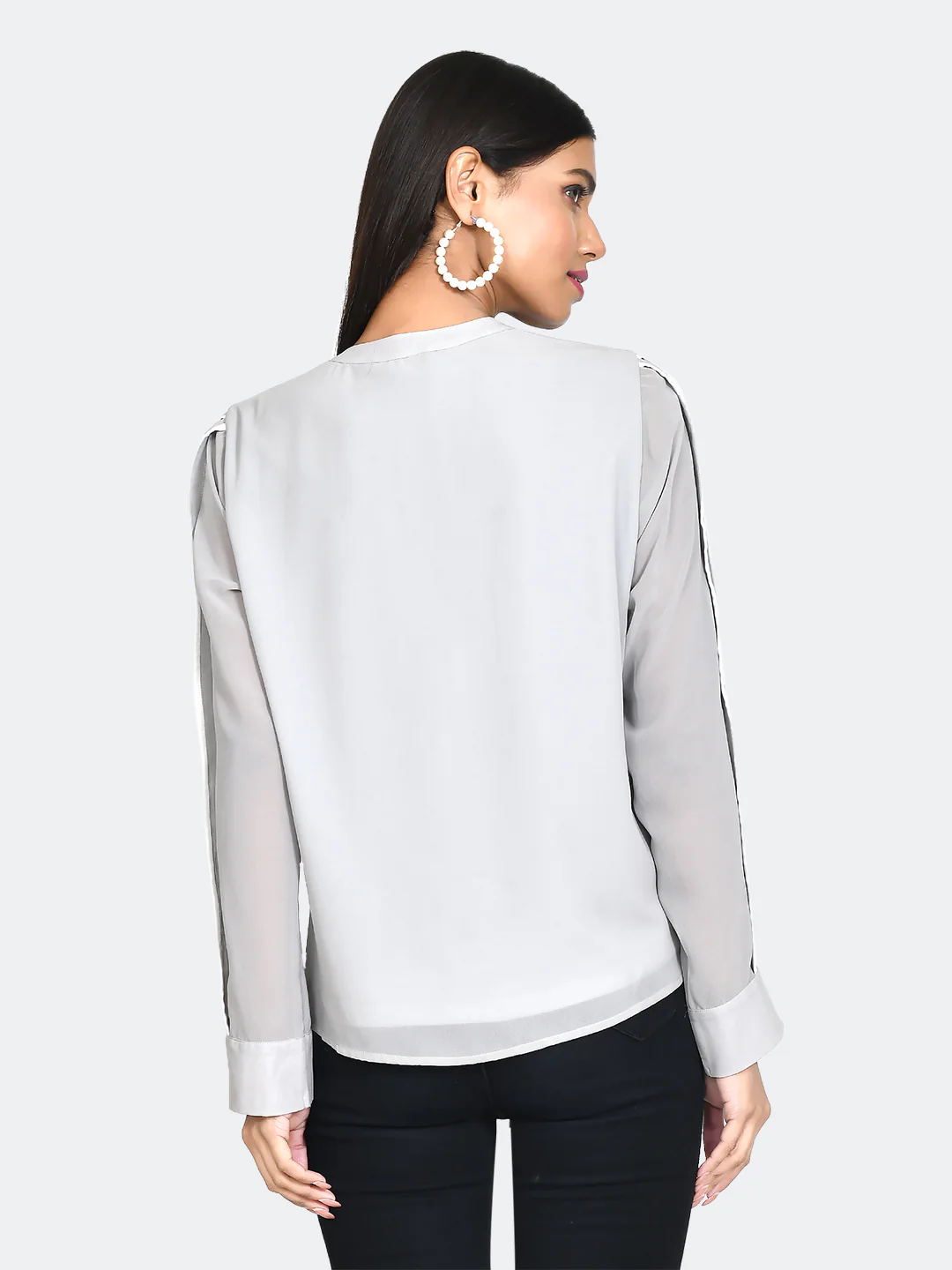 Grey Solid Top - Image 5