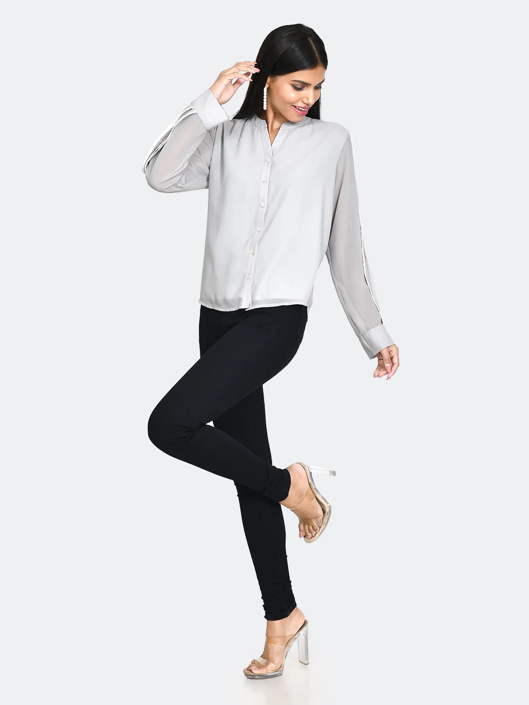 Grey Solid Top - Image 6