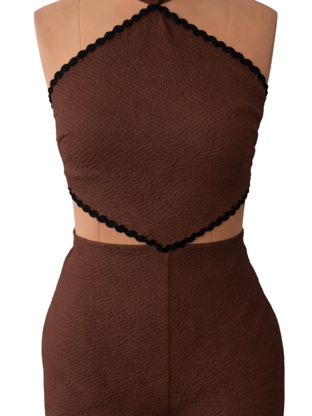 don't be basic Brown Solid Sleeveless Playsuit - Image 5
