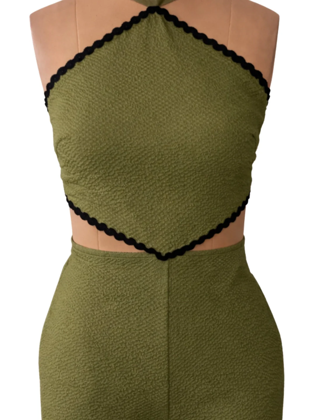 don't be basic Olive Solid Sleeveless Playsuit - Image 5