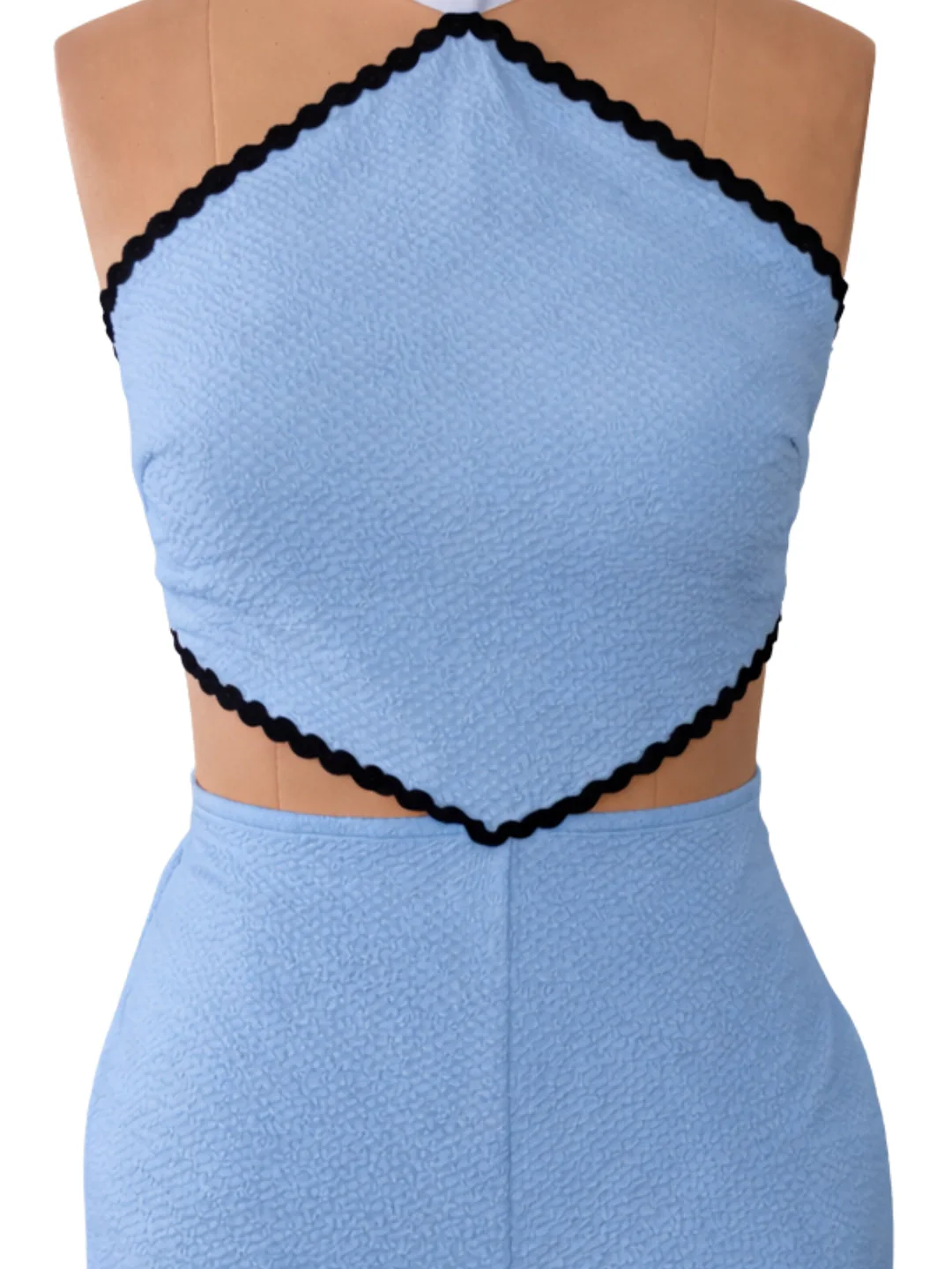 don't be basic Blue Solid Sleeveless Playsuit - Image 5