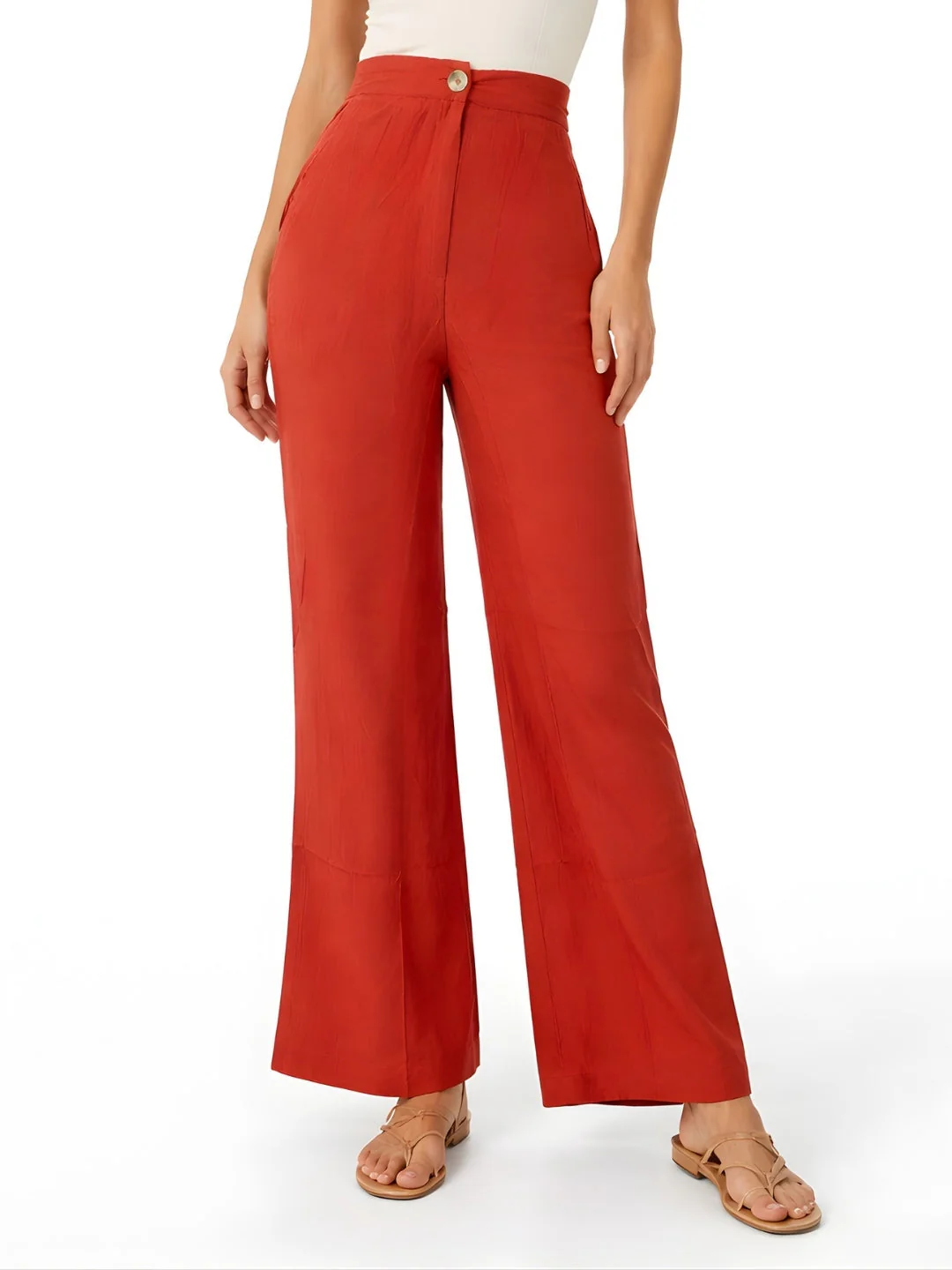 Rust Solid Trouser - Image 2