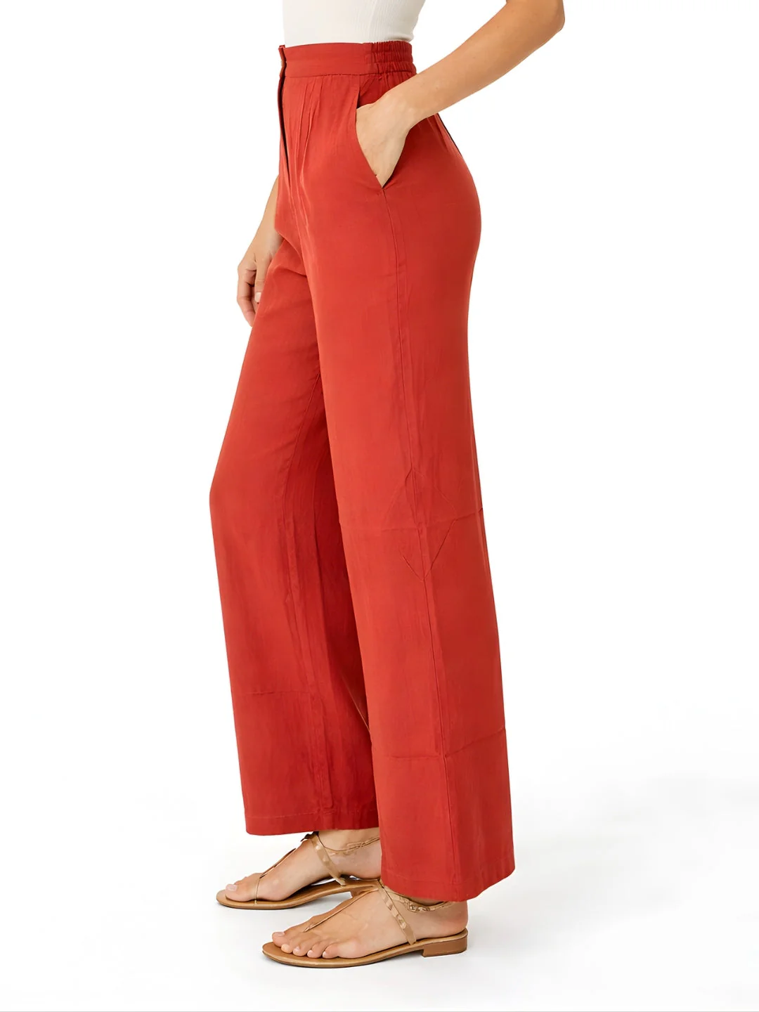 Rust Solid Trouser - Image 3