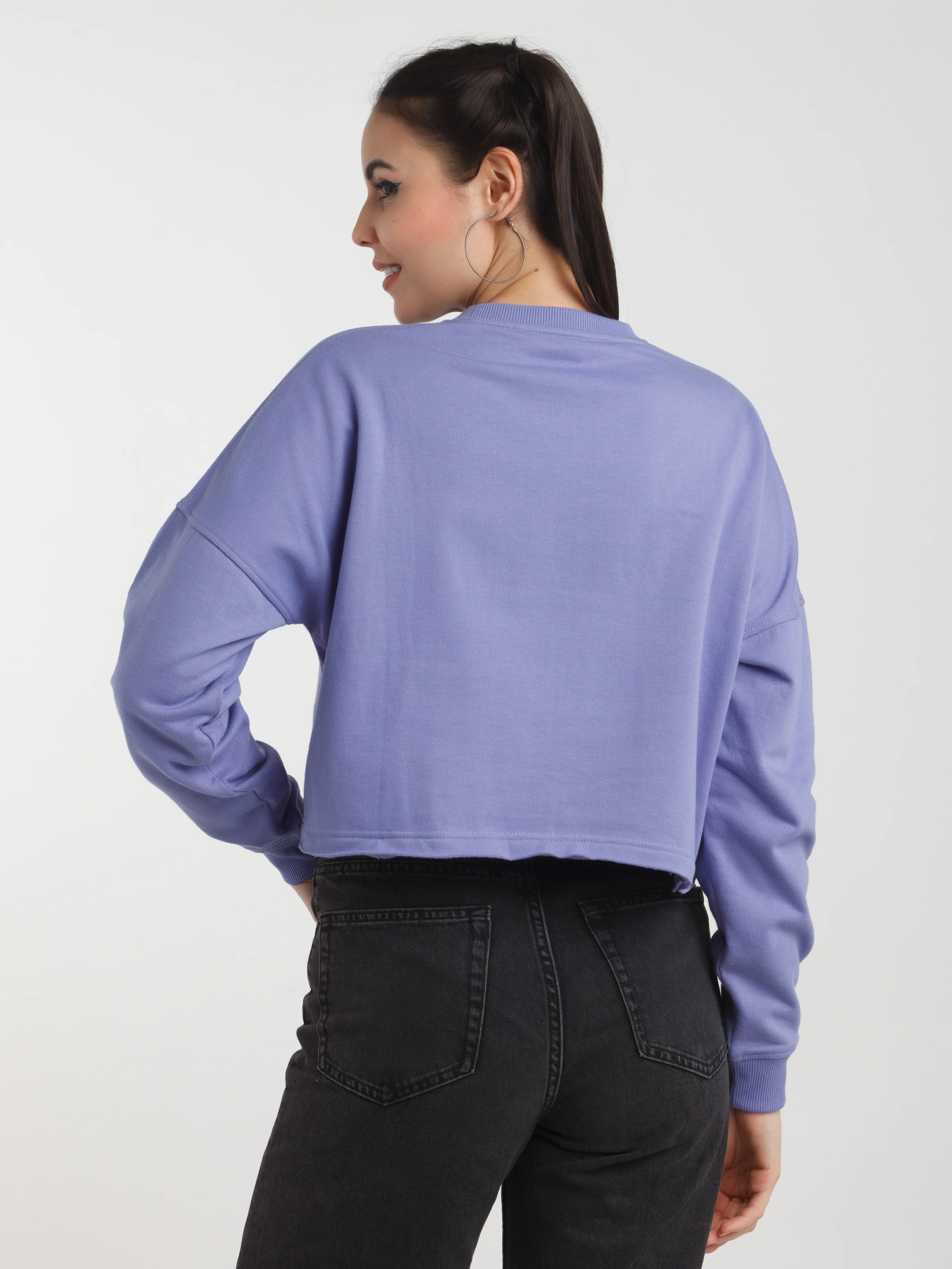 Lavender Printed Sweatshirt - Image 5