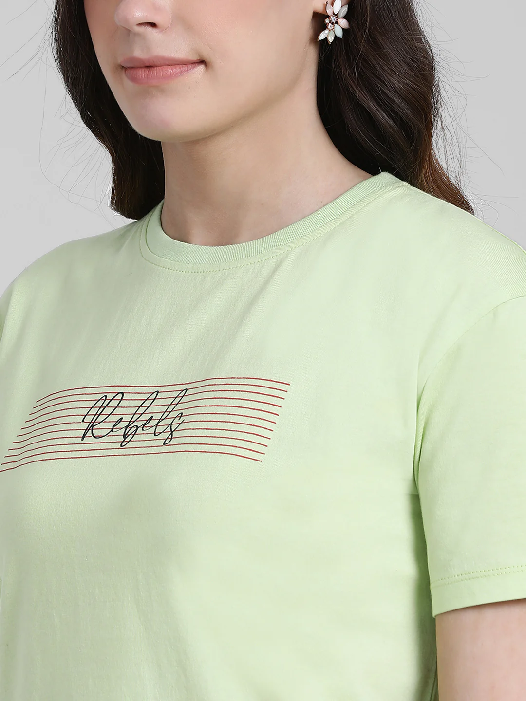 Green Printed T-Shirt - Image 4