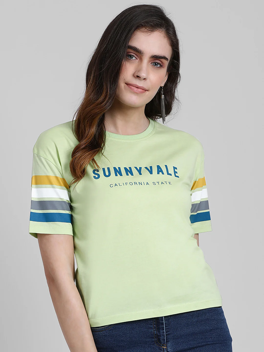 Green Printed T-Shirt - Image 4