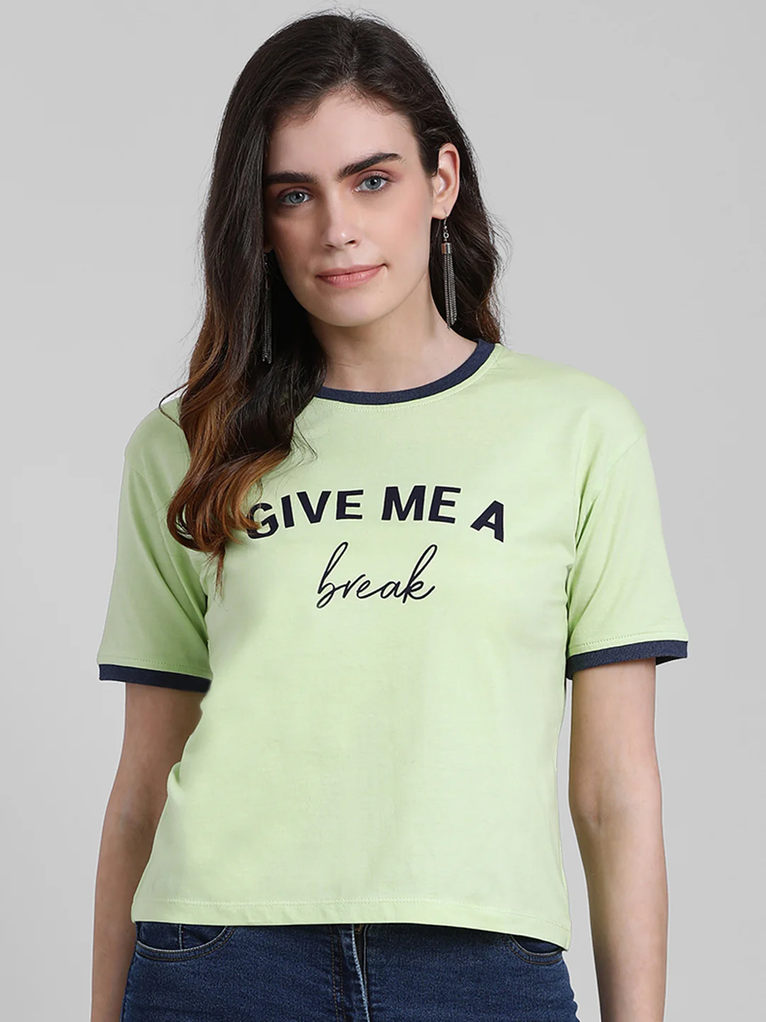 Green Printed T-Shirt - Image 4