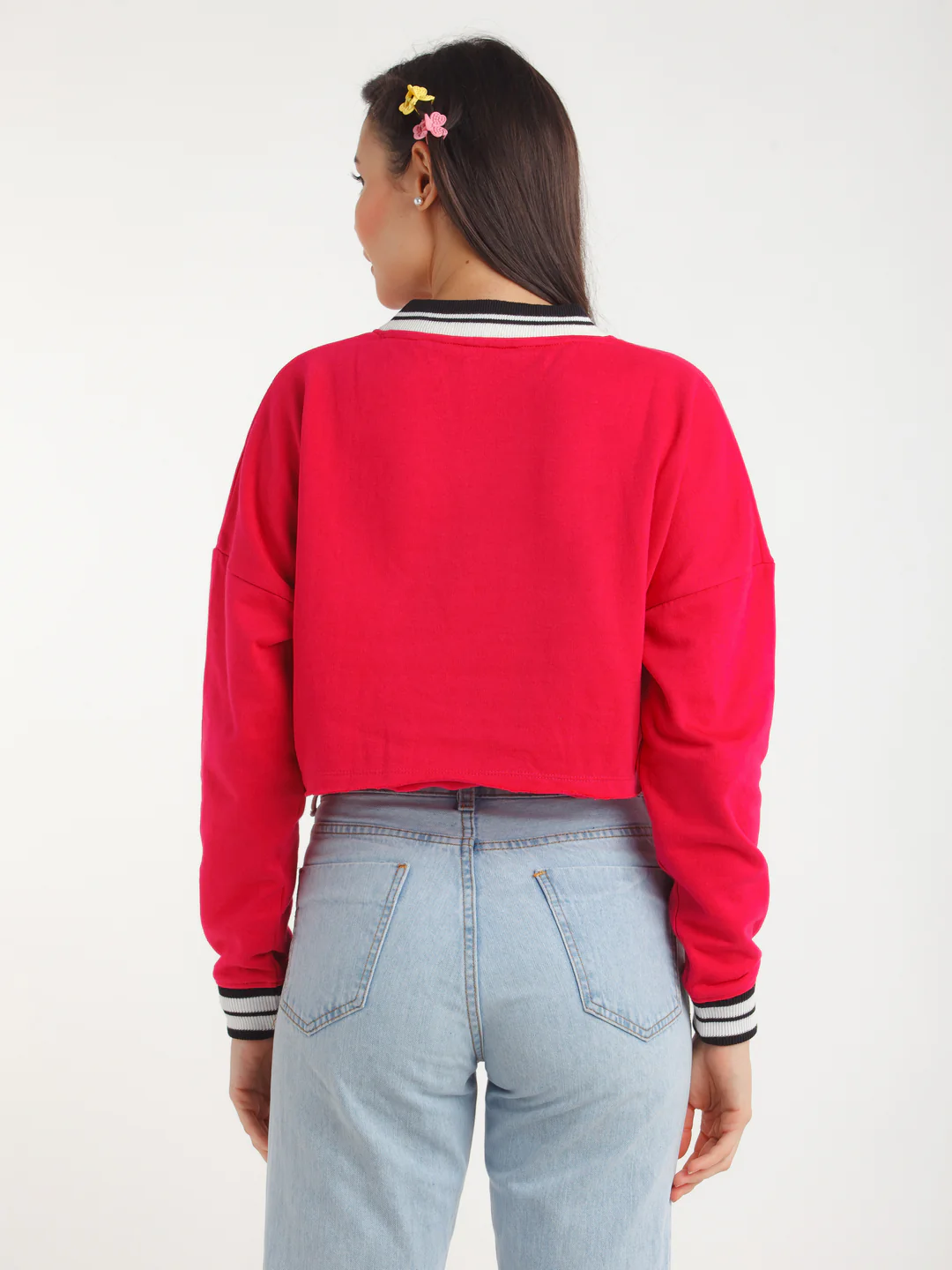 Maroon Printed Sweatshirt - Image 4