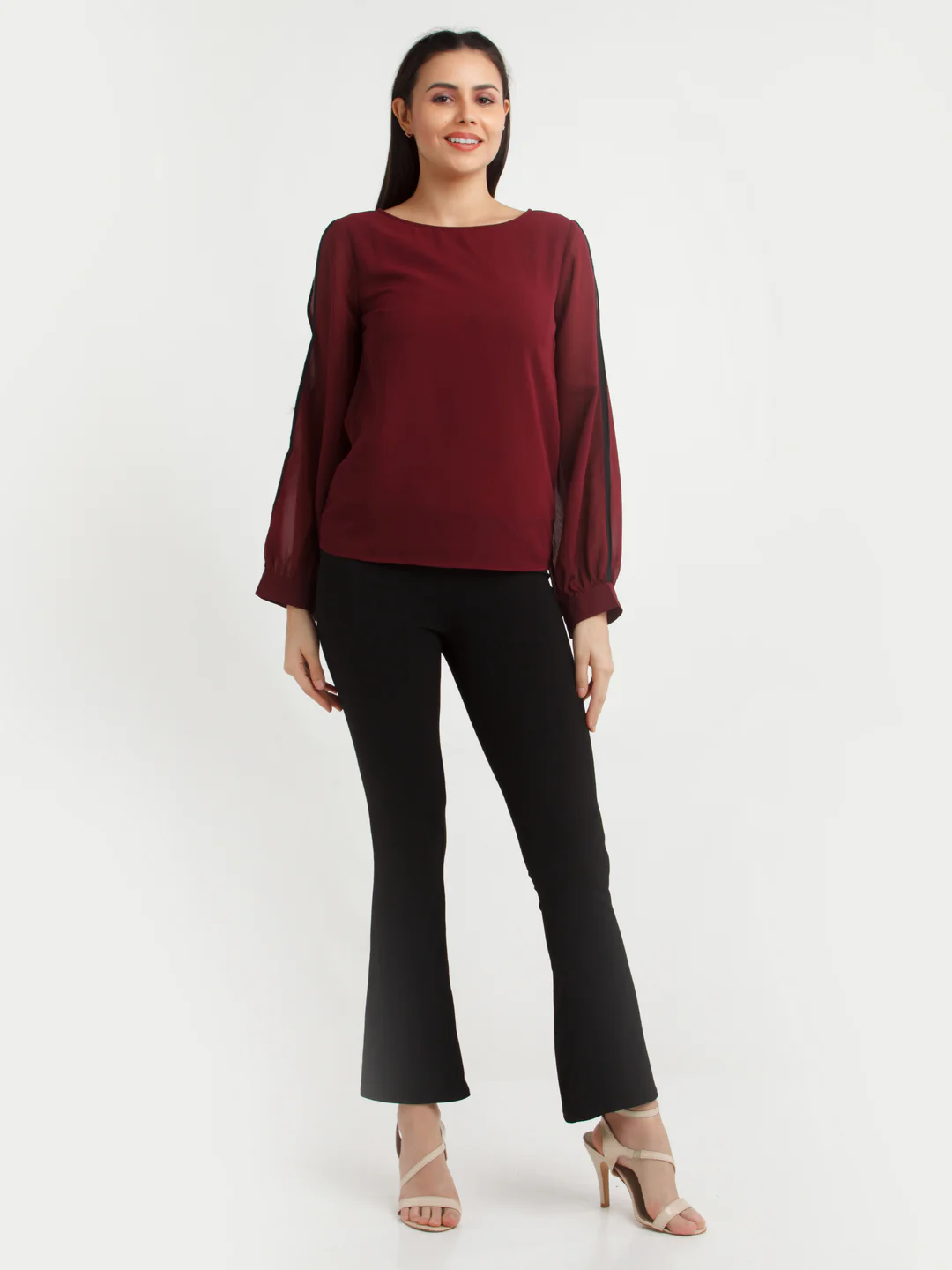 Maroon Solid Top - Image 5