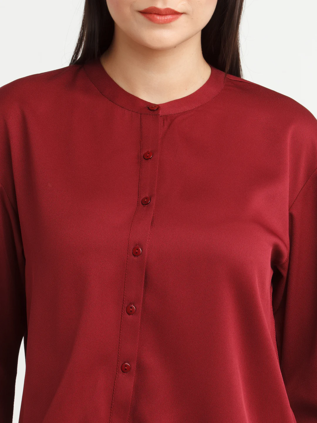 Maroon Solid Top - Image 6