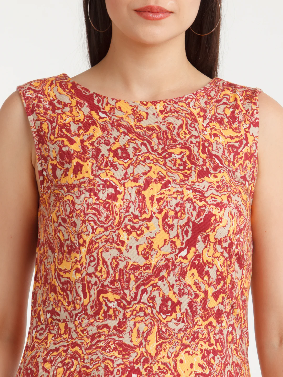 Multi Color Printed Maxi Dress - Image 6