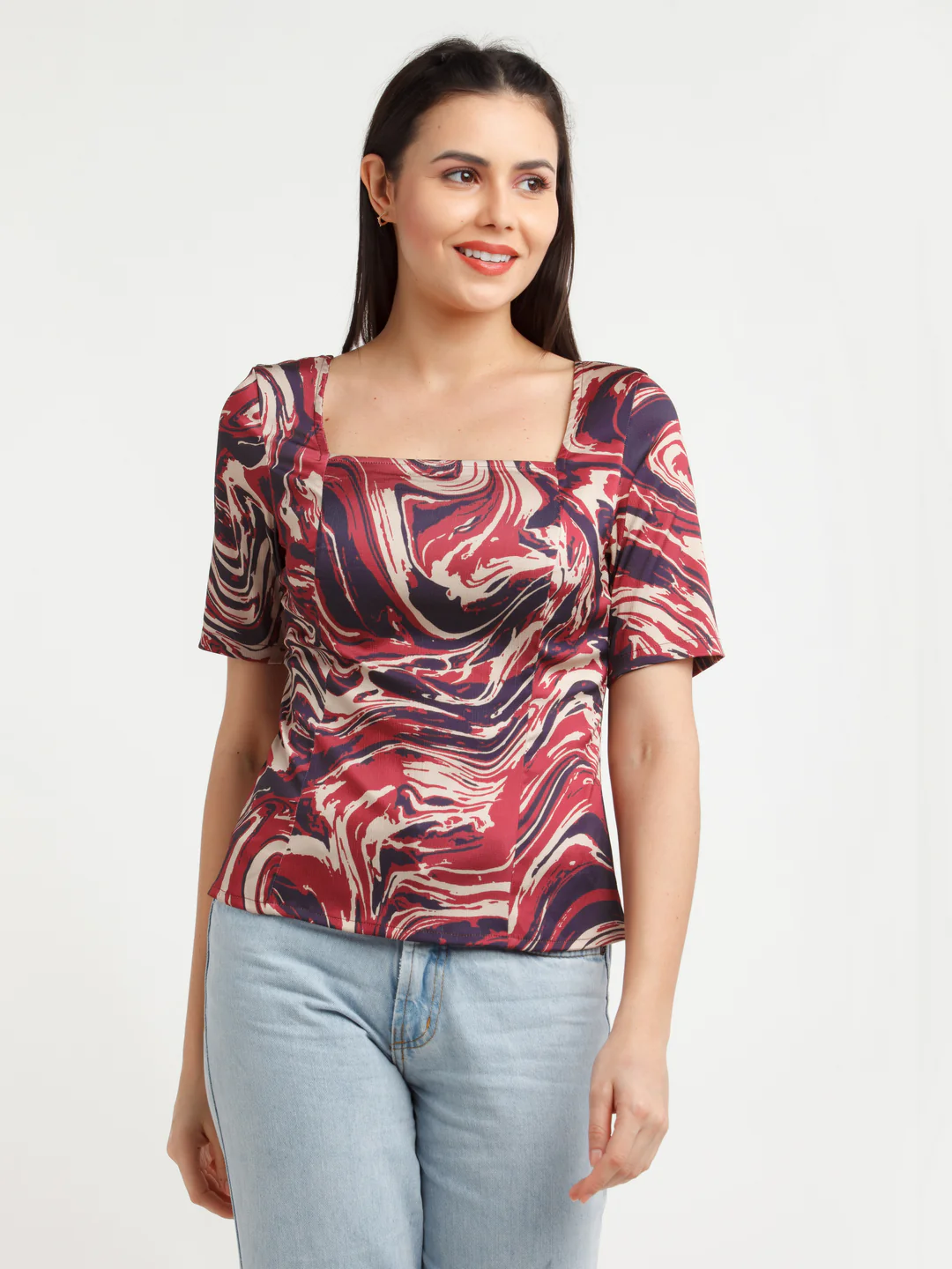 Multi Color Printed Top - Image 2