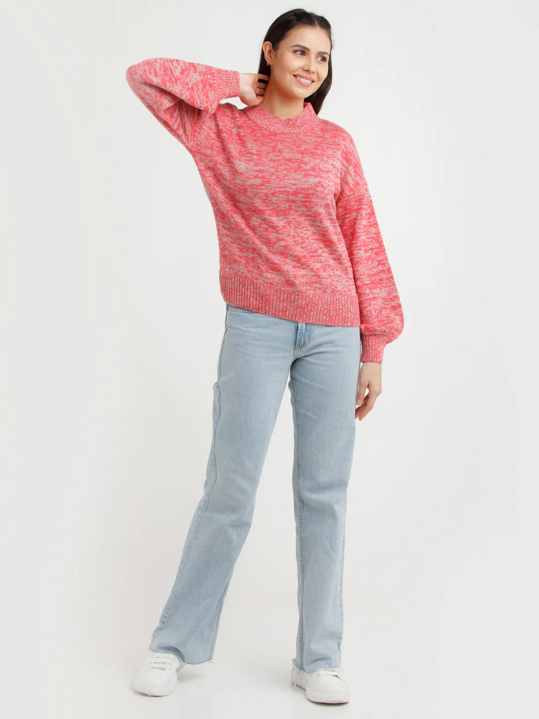 Multi Color Solid Sweater - Image 5