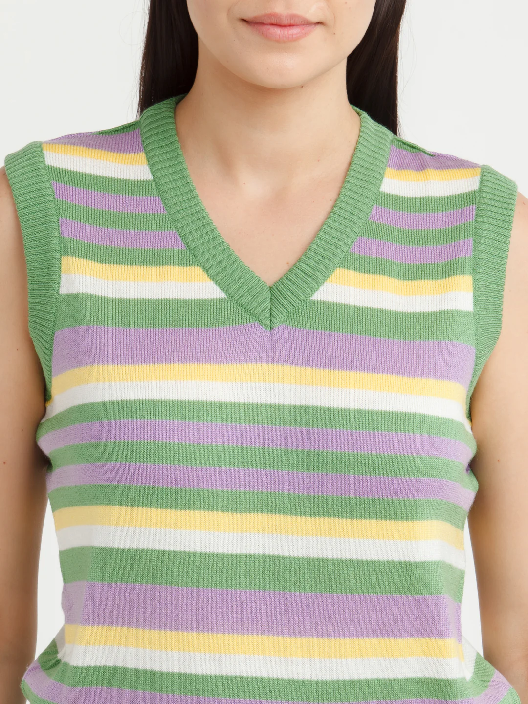 Multi Color Striped Sweater - Image 6