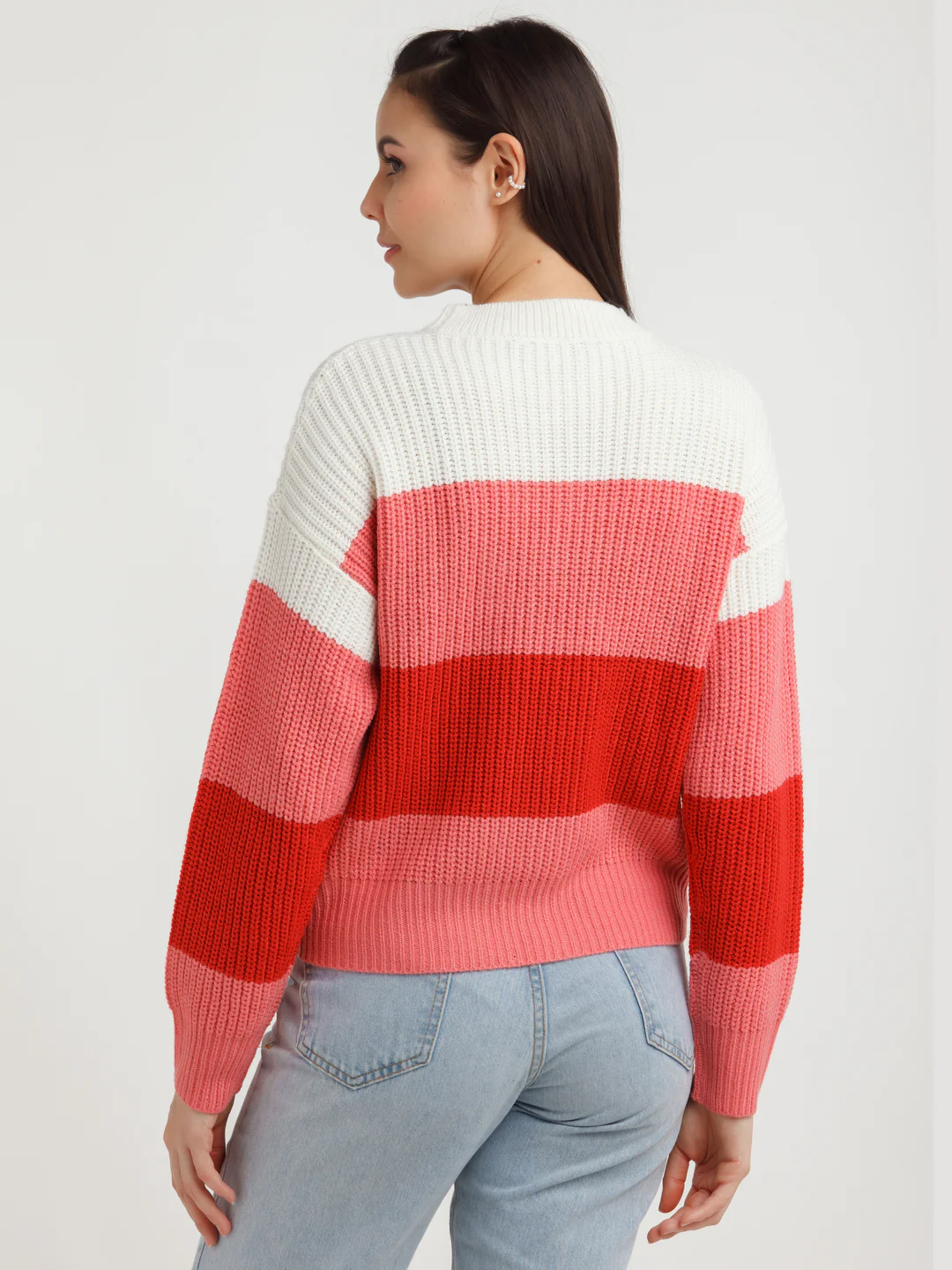 Multi Color Striped Sweater - Image 4