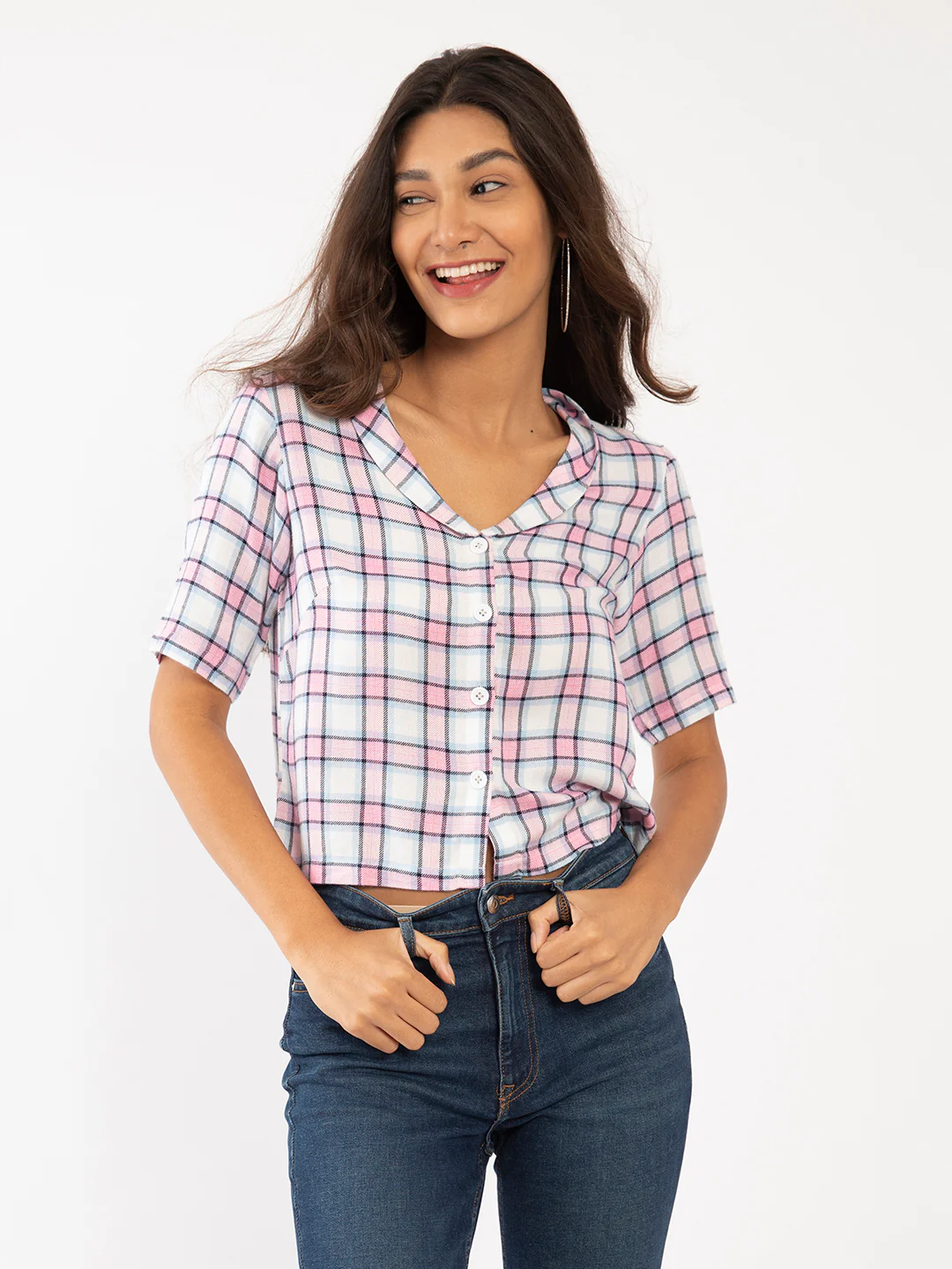 Multi Colored Checked Top - Image 2