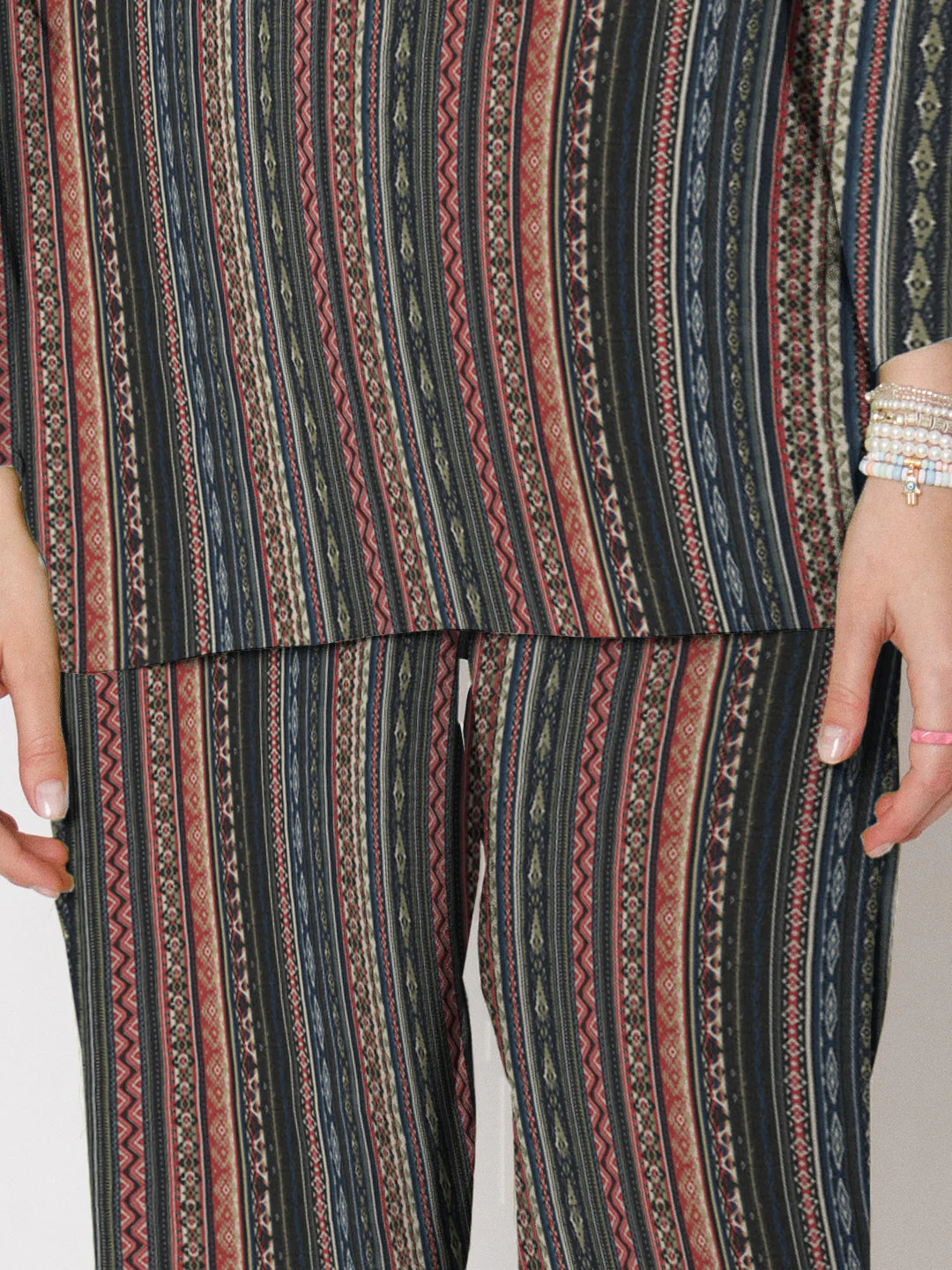 Multi-Colored Printed Co-Ord Set - Image 6