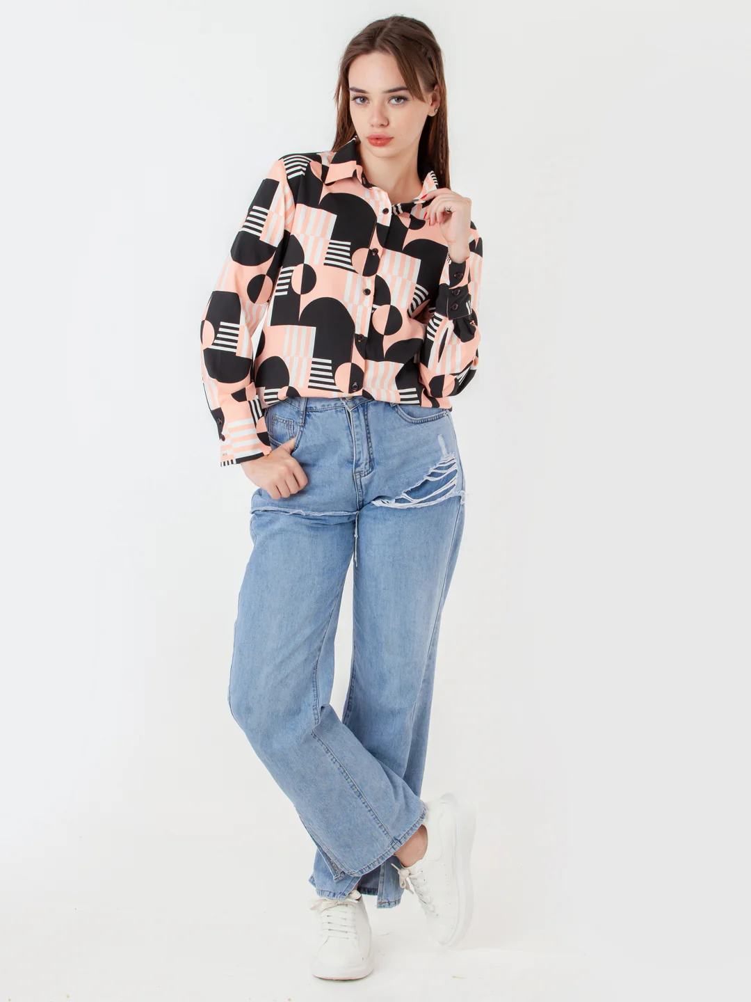 Multi-Colored Printed Regular Shirt - Image 5