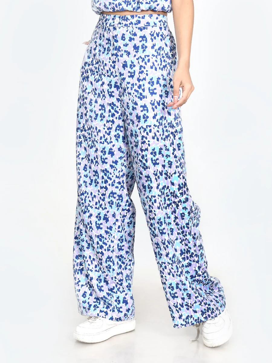 Multi Colored Printed Straight Trouser - Image 3