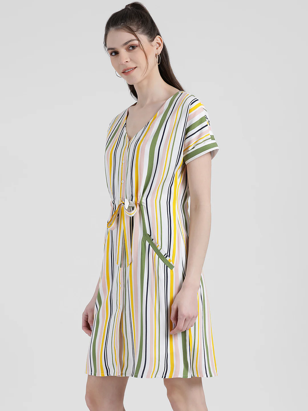 Striped Sheath Dress - Image 3
