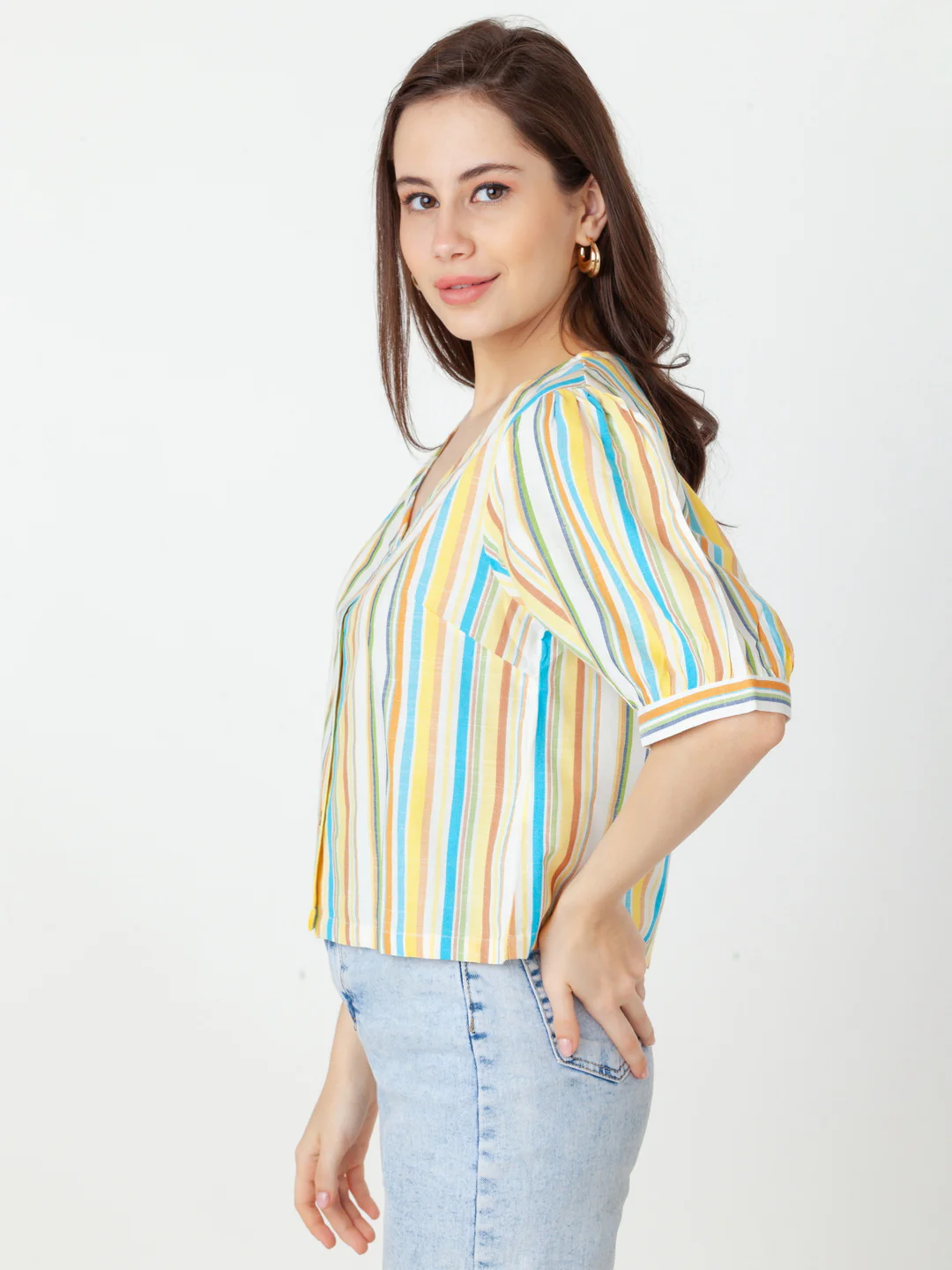 Multi Striped Regular Top - Image 3
