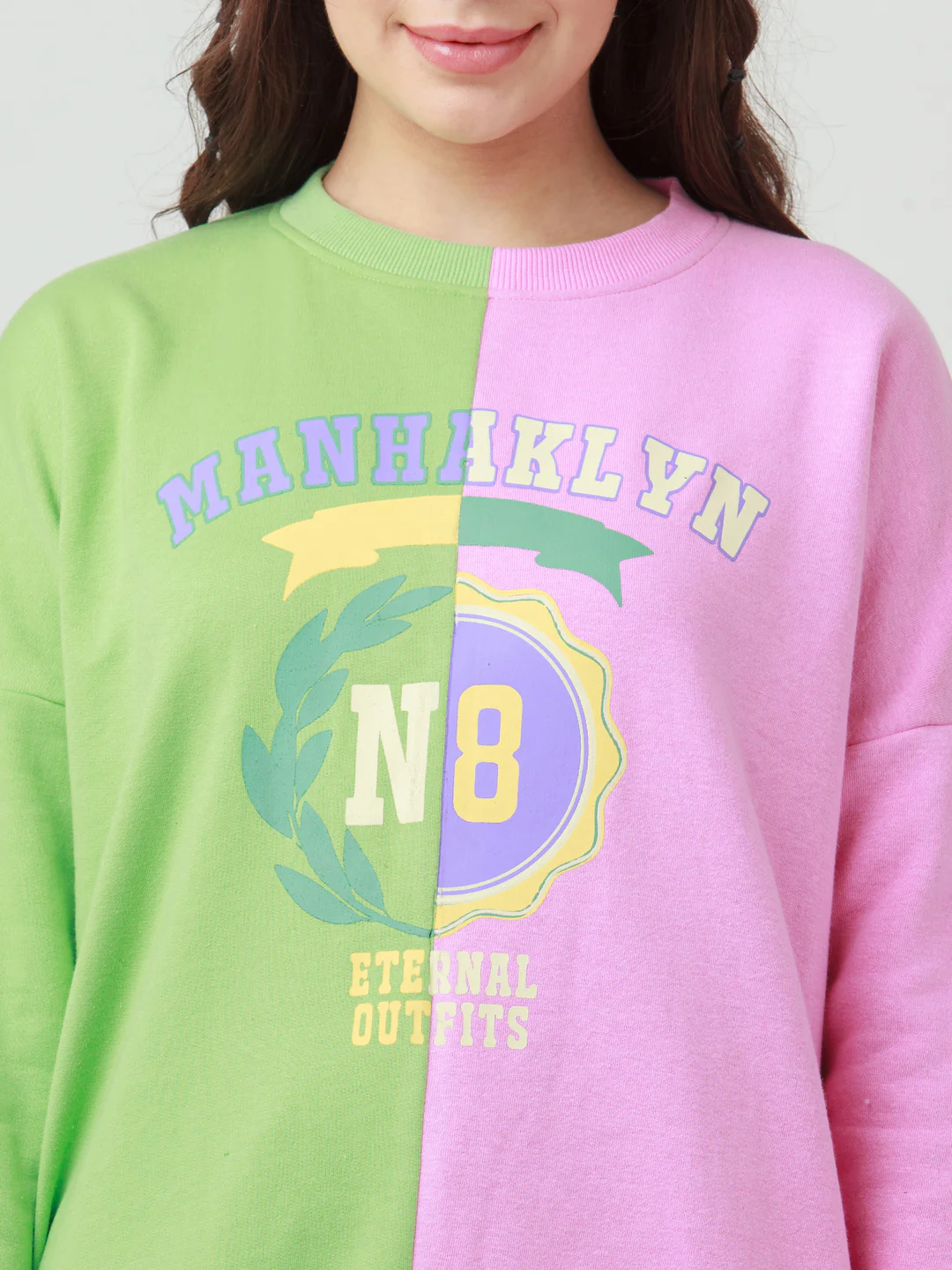 Multicolor Colourblocked Sweatshirt - Image 6