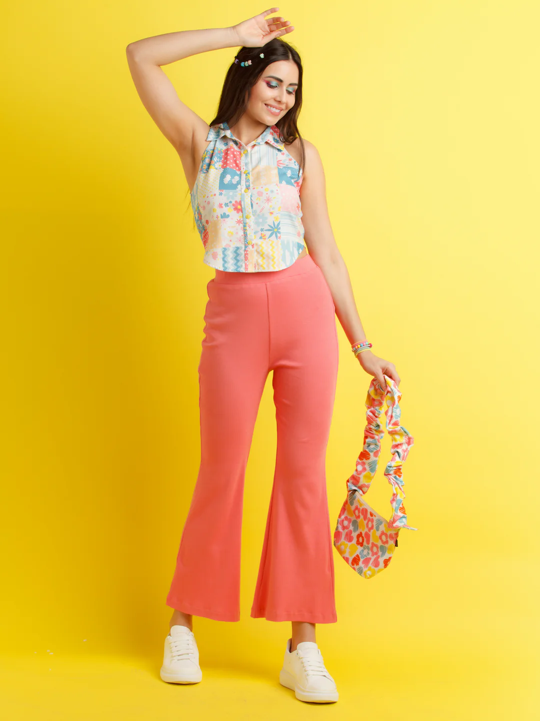 Multicolor Printed Straight Top