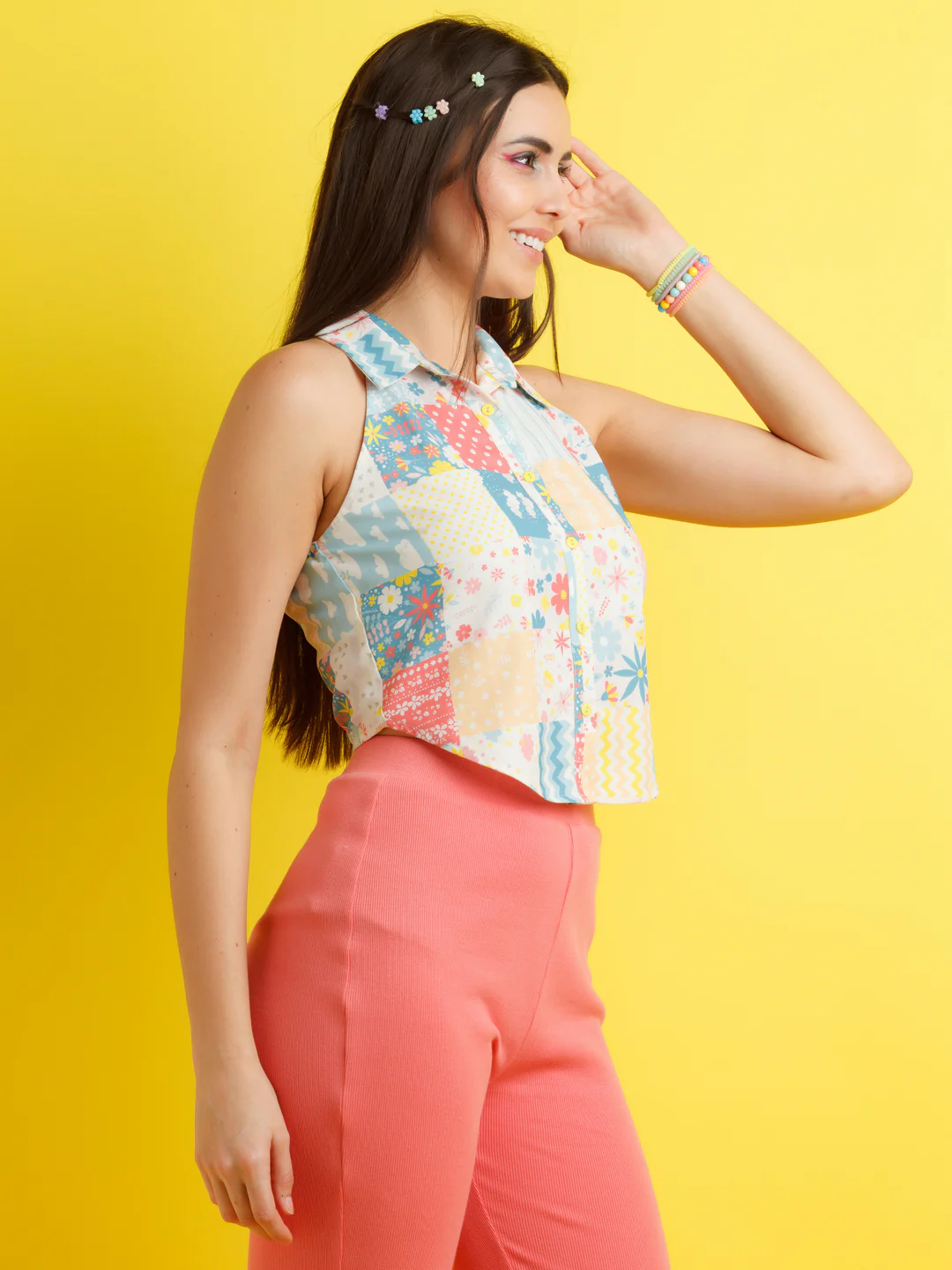 Multicolor Printed Straight Top - Image 3