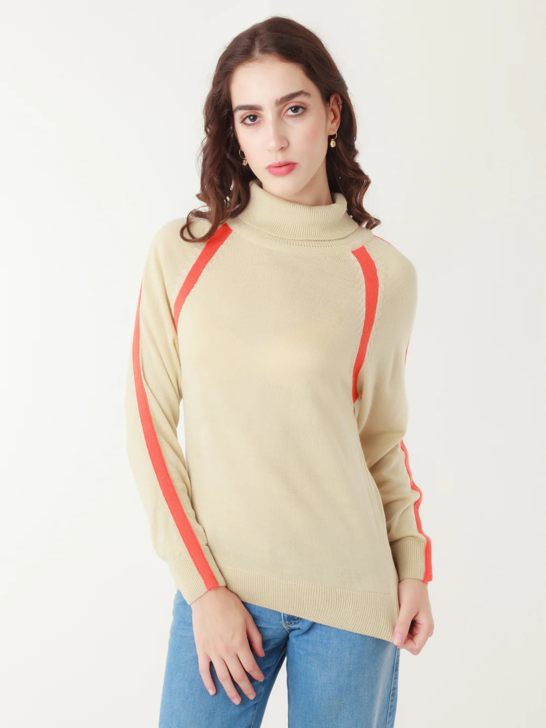 Multicolored Colourblocked Sweater - Image 2