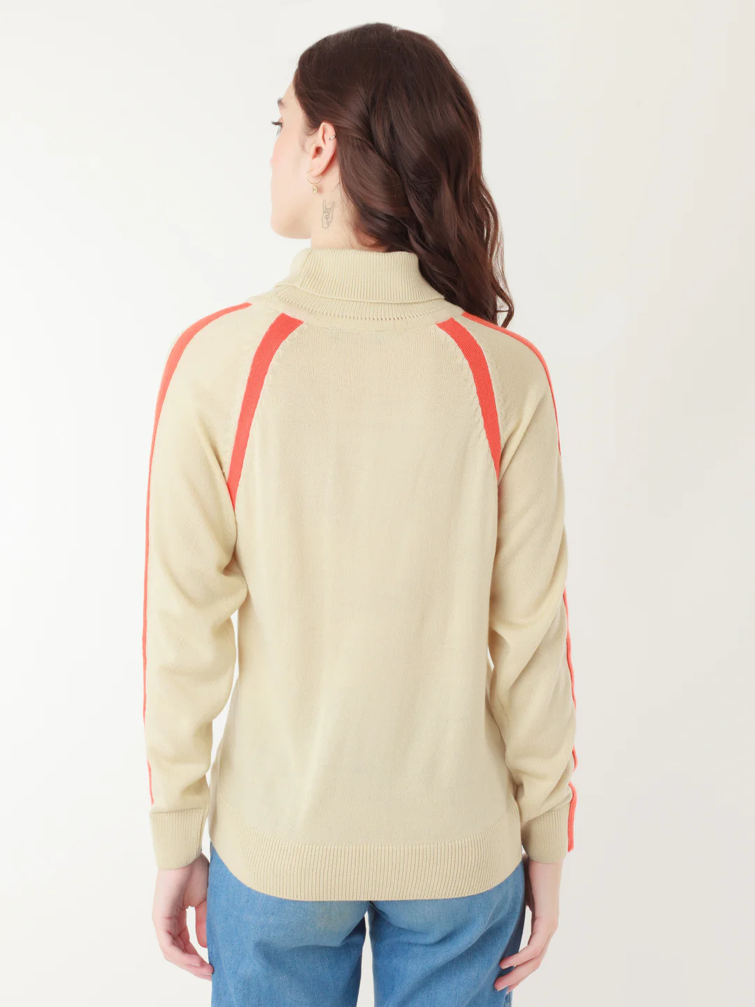 Multicolored Colourblocked Sweater - Image 4