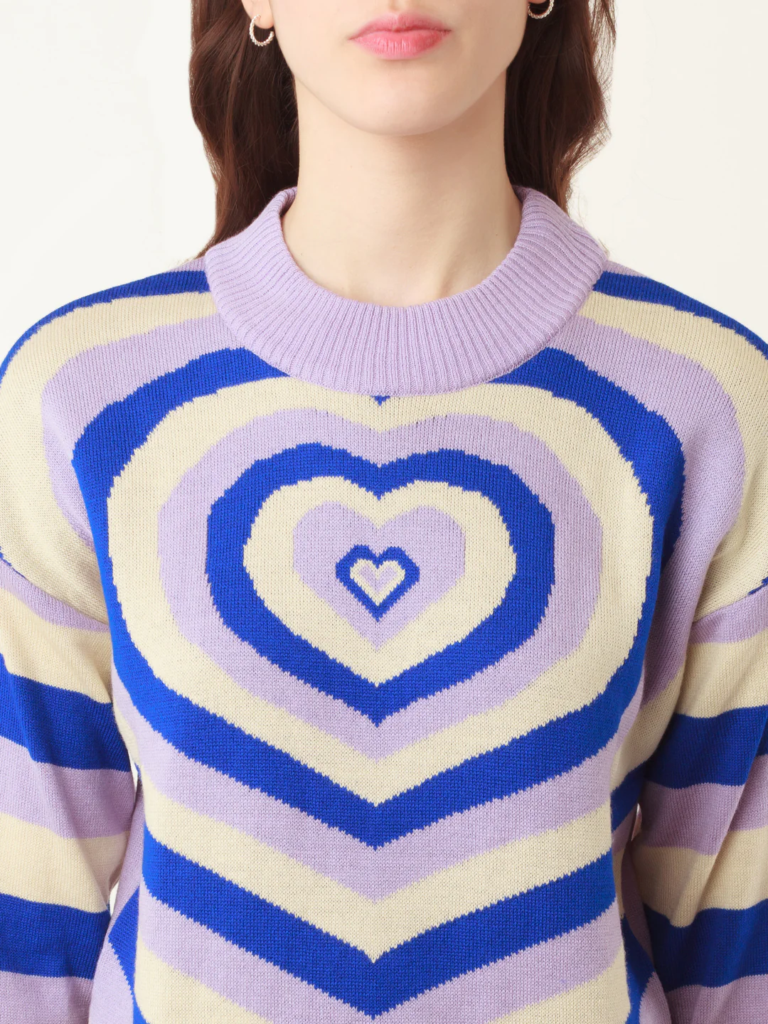 Multicolored Geometric Print Sweater - Image 7